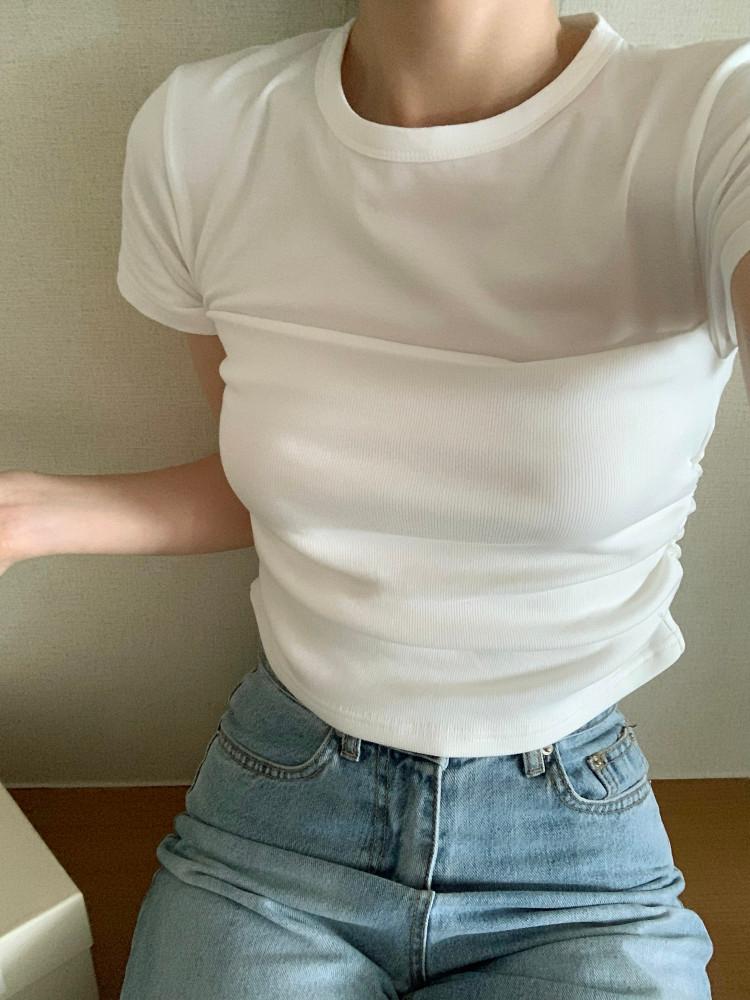 로먼 레이어드 셔링 티셔츠 (3color)