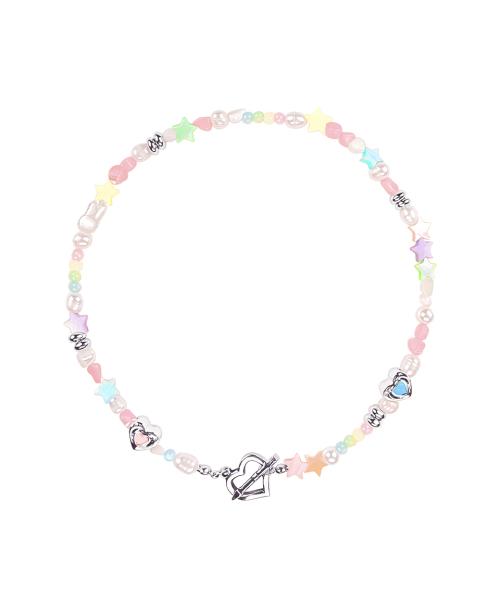 노스텔지아 스타 진주 토글 목걸이