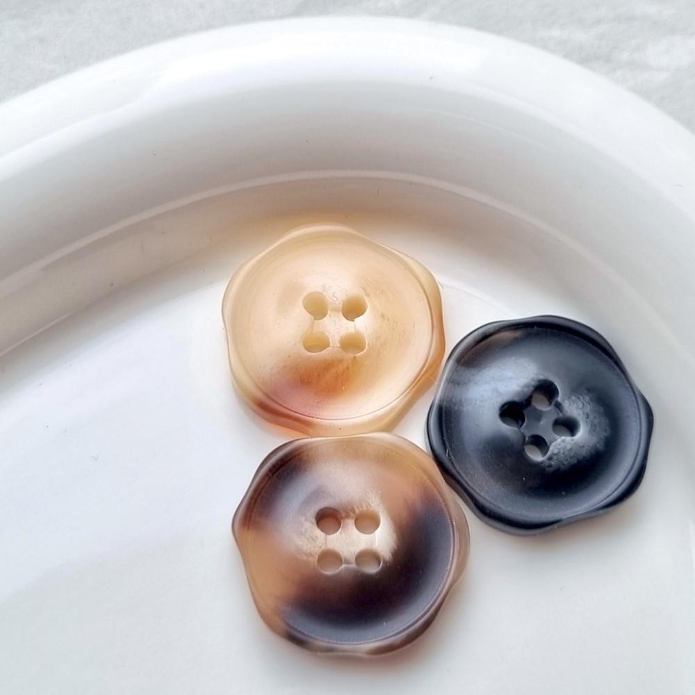 베이직 언발플라워 기본 4구 꽃단추 (1개입)