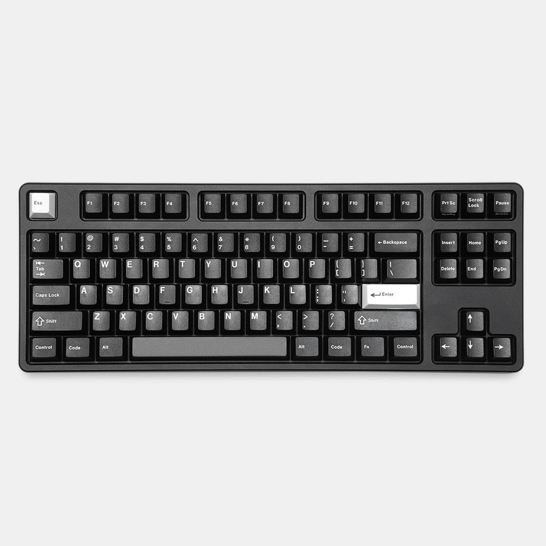 Drop GMK White-on-Black Custom Keycap Set