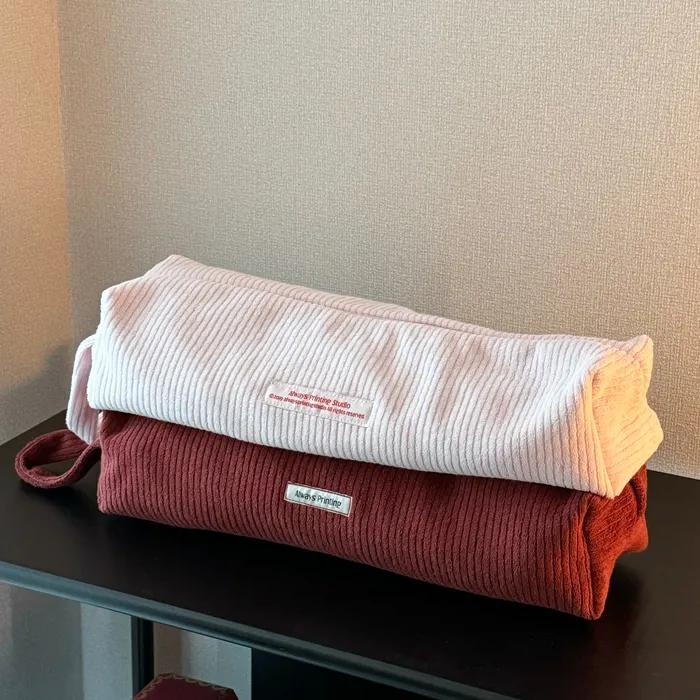 [헤어툴백] 코듀로이 다이슨 에어랩 헤어용품 고데기 파우치