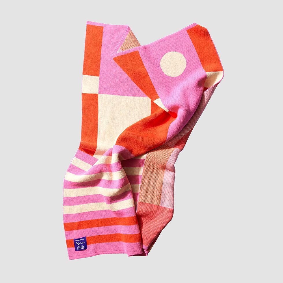 [소량재고] Pink Door Cotton Blanket