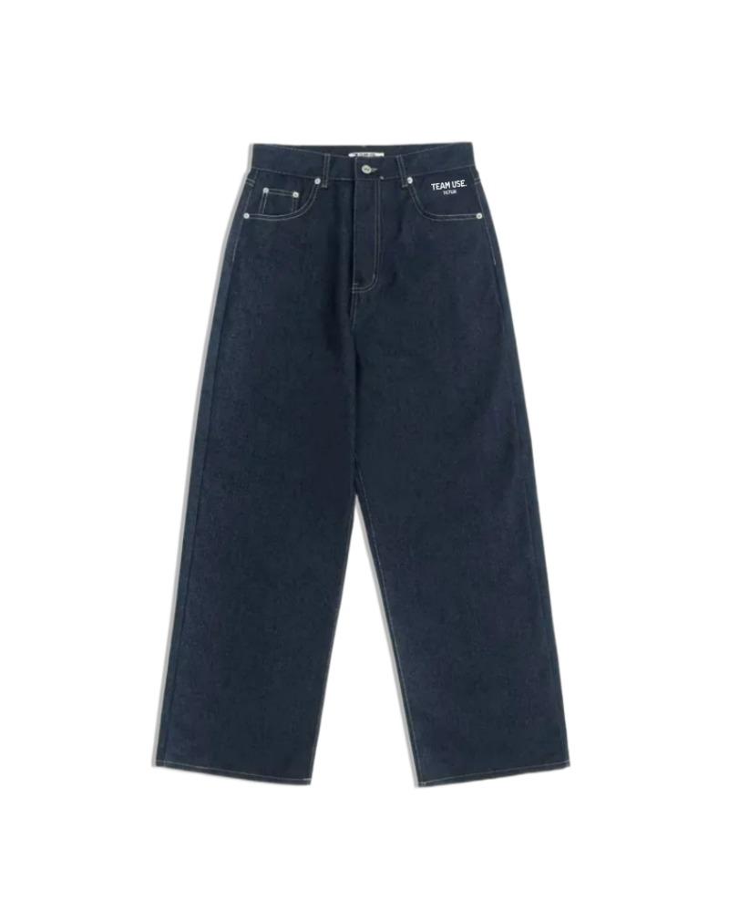 [TEAM USE] Navy Seals denim wide pants (1 color) [2차 프리오더 -7%]