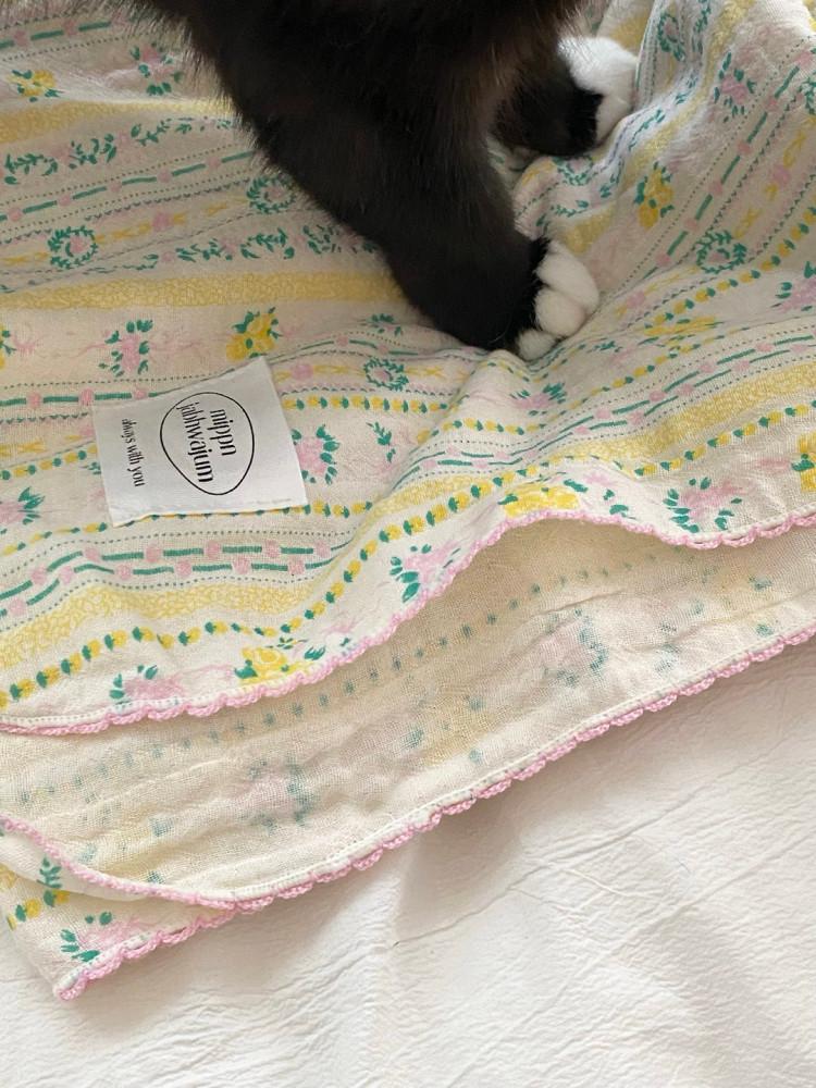 가볍고 부담없는 두께 2중거즈 사계절 블랭킷 무릎담요