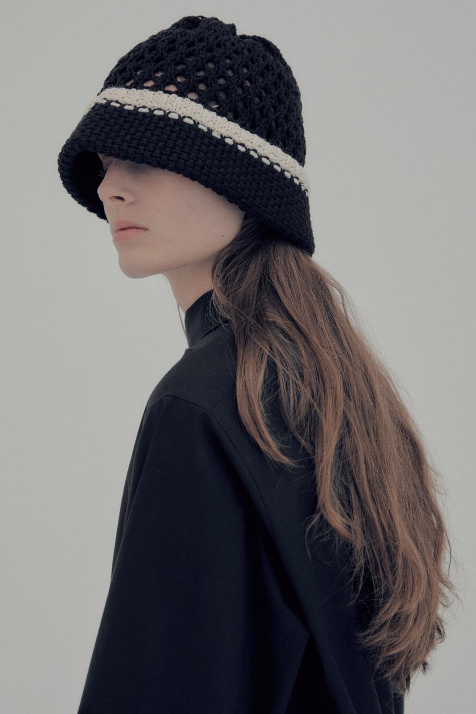 (8차 재입고) SS20 Honeycomb knit Hat / Black