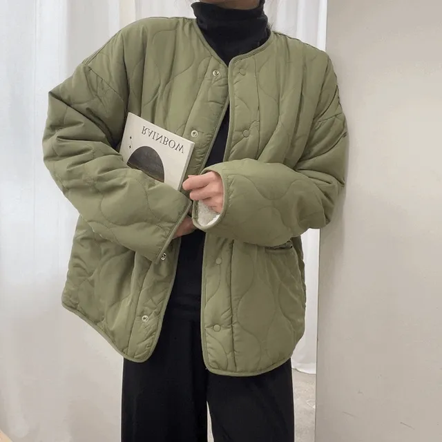 [요즘대세!!/양면착용]  양털/리버시블 허리스트링 패딩