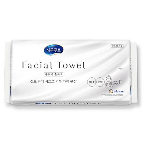 시루콧토 페이셜 타월 40p, 실크터치, 1개 - 갑티슈/미용티슈 | 쿠팡