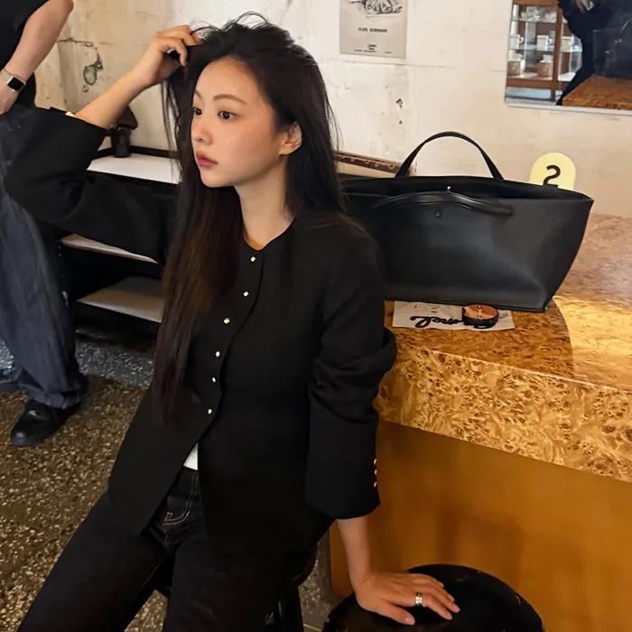 [경은 착용] [2nd] COOKIE BUTTON TWEED JK_2COLOR