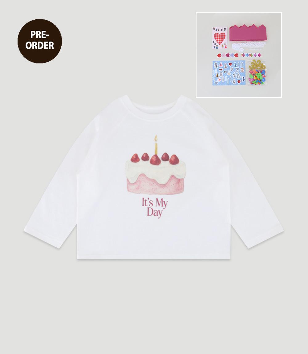 My Day Cake T-shirt_Pink_MR26S1002 ( 3차 프리오더, 1월 15일 까지 주문 가능 )