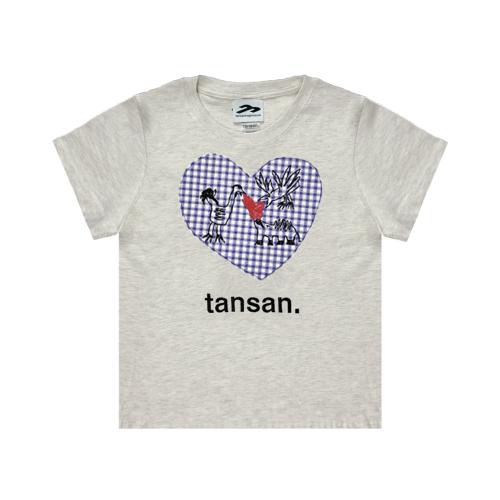 철님보석함X탄산 세마리 티셔츠 아이보리 (맨)