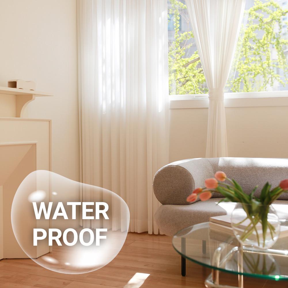 차르르 쉬폰커튼 쓱닦이는 워터프루프 도톰 나비주름 먼지없는 커텐