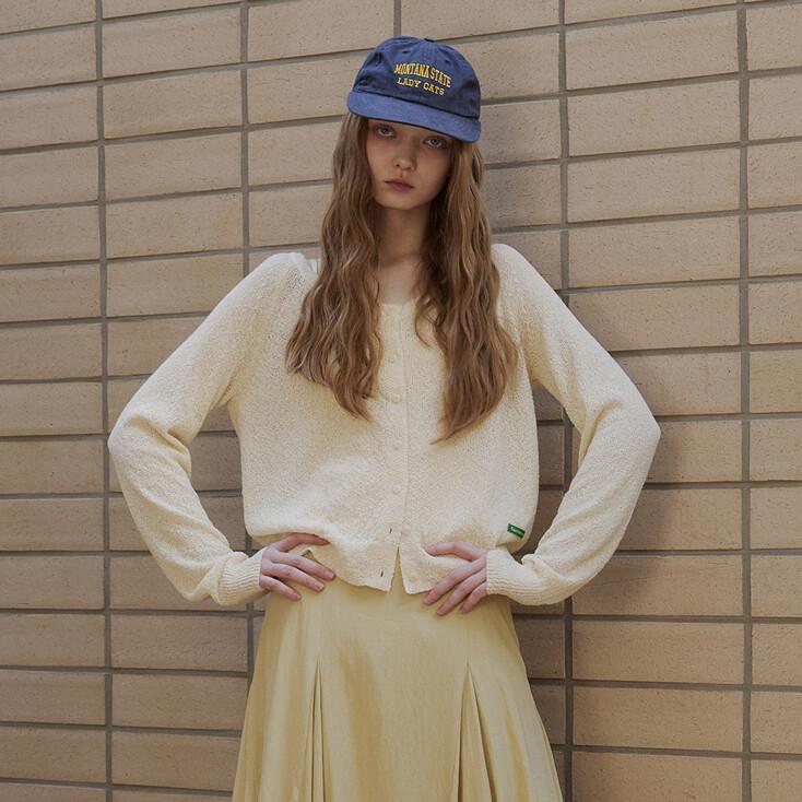 Summer Boucle Cardigan (Butter)