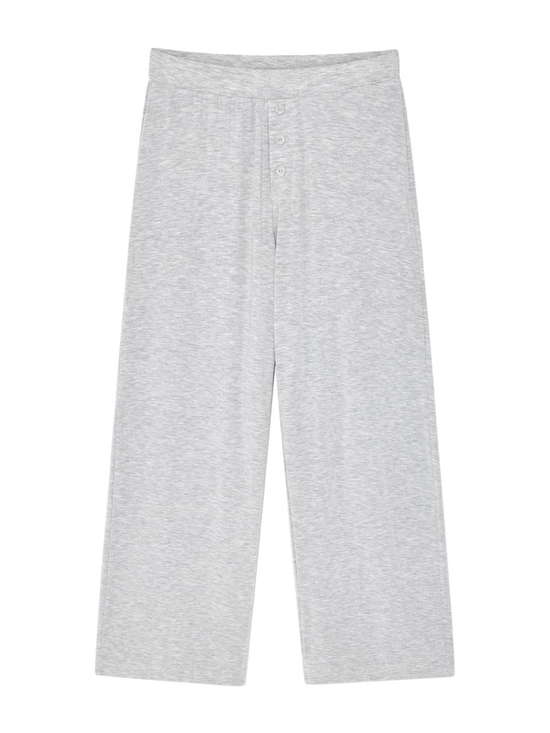 TWIRL FLARE PANTS (WHITE MELANGE)