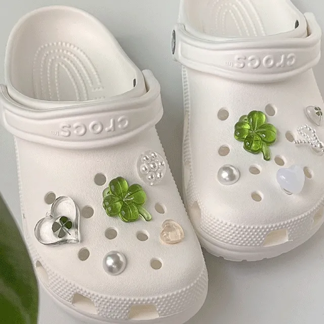 👍Best👍[made] 투명 행운의 네잎클로버 파츠 세트