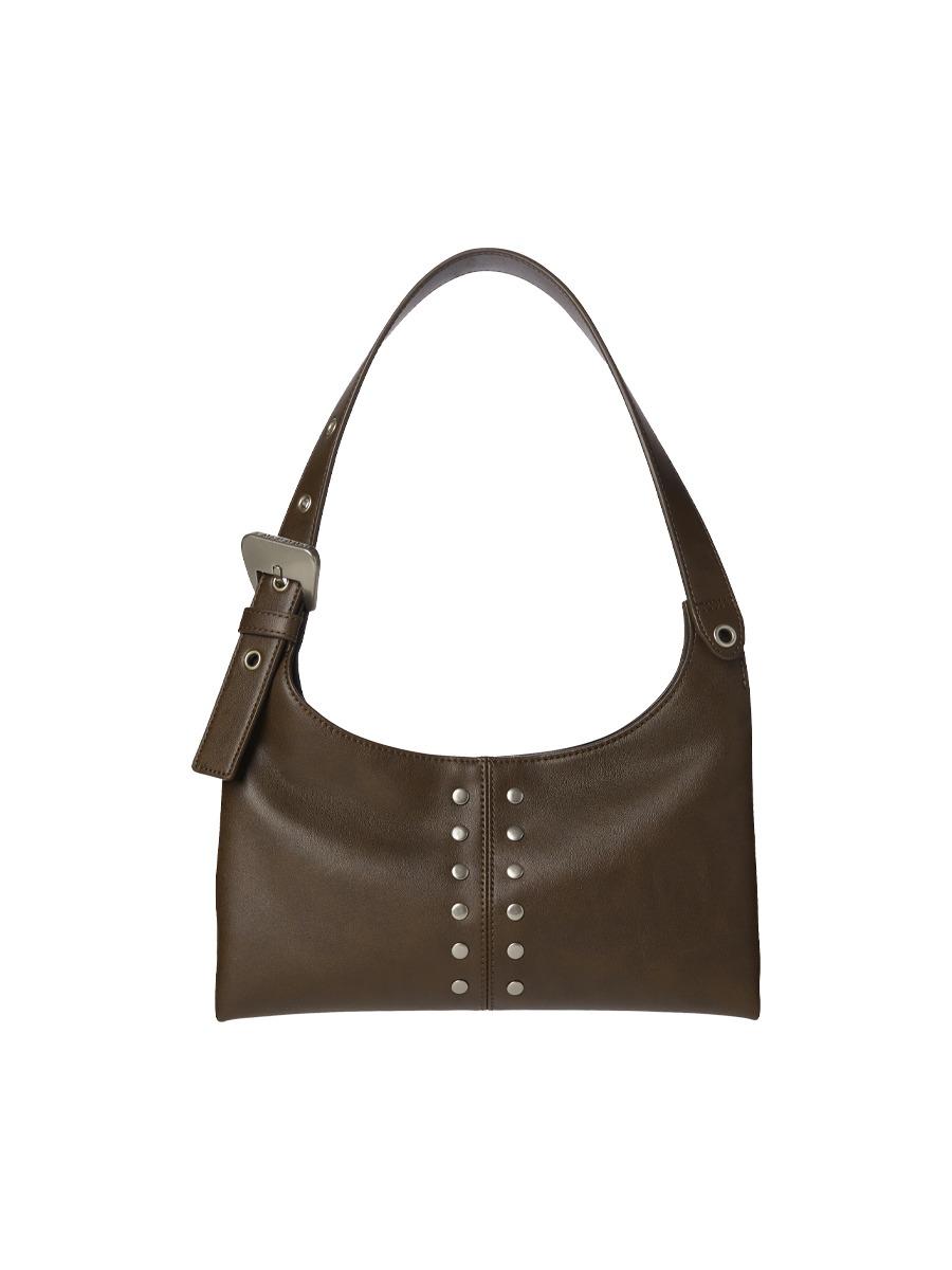 City Flat Shoulder Bag (Two-Tone Brown)