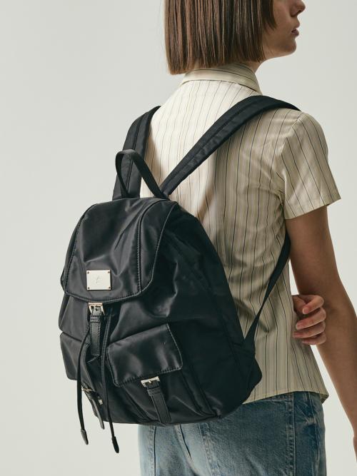 샐러드볼즈(SALAD BOWLS)  SYMBOL NYLON BACKPACK [BLACK] - 사이즈 & 후기 | 무신사