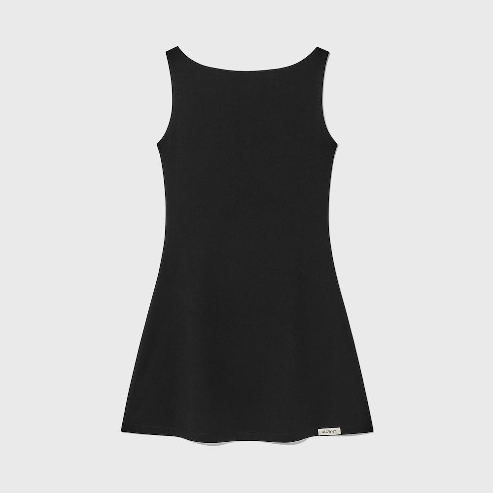 GIRLFRIEND SLEEVELESS MINI DRESS (BLACK)