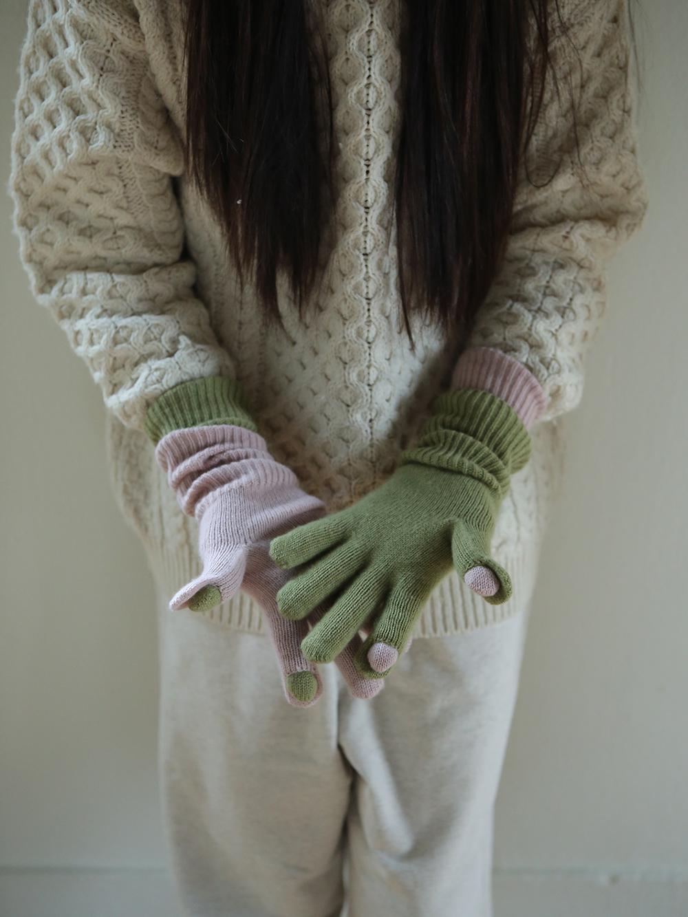 CASHMERE BLENDED GLOVES [YA302]