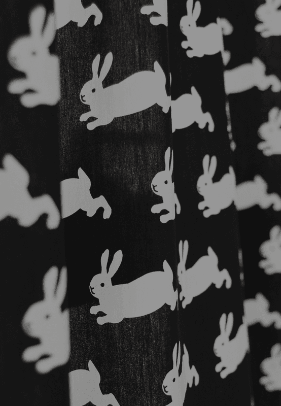 Plain Happy Bunny Curtain 플레인 해피 버니 커튼