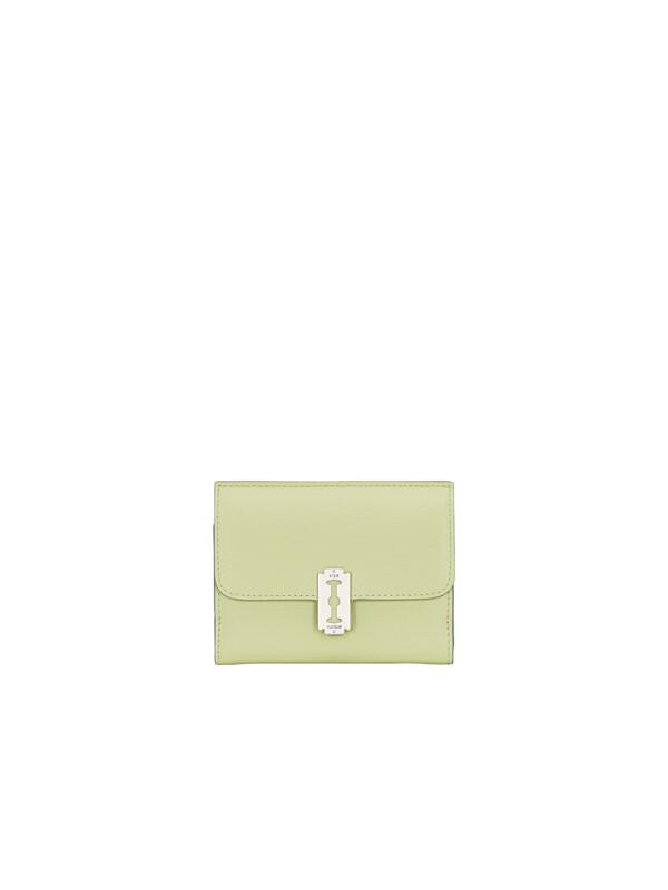 Magpie Flap Half Wallet (플랩 반지갑) Lime Sherbet