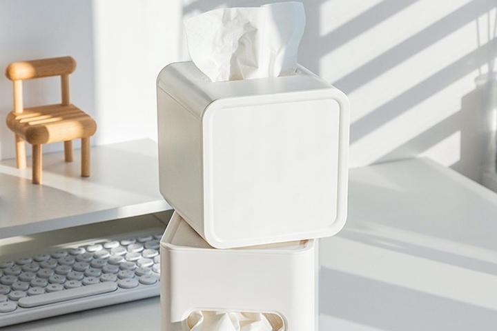 정사각 두루마리 휴지케이스 파스텔 색감