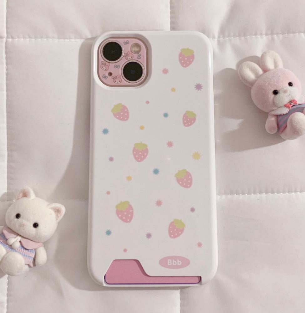 딸기 카드 수납 케이스