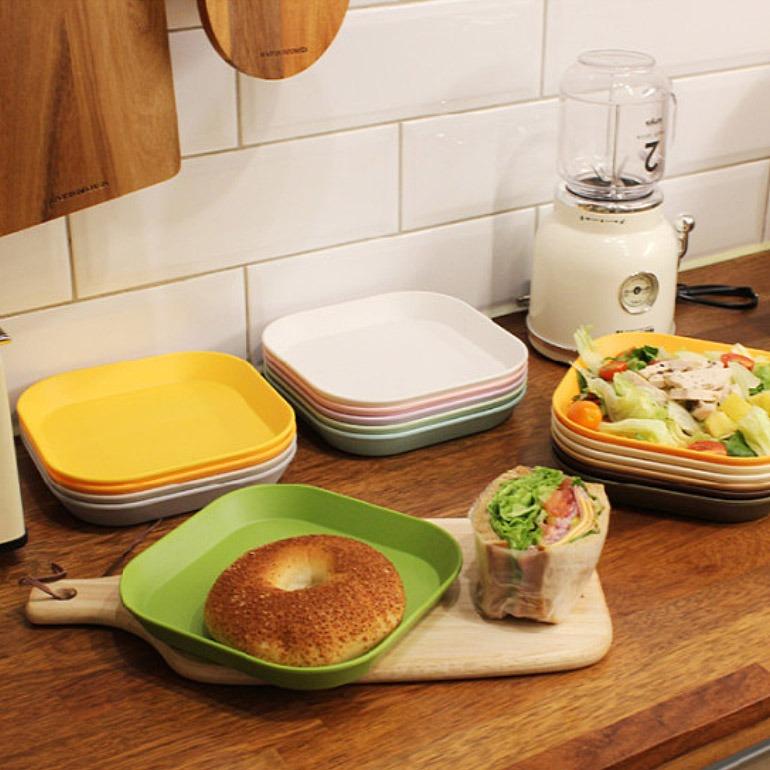 멜라민 사각 접시 (17color)