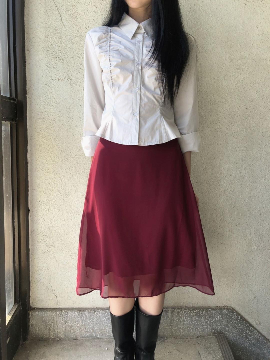 shirring cotton shirt (3color) / 셔링 코튼 셔츠