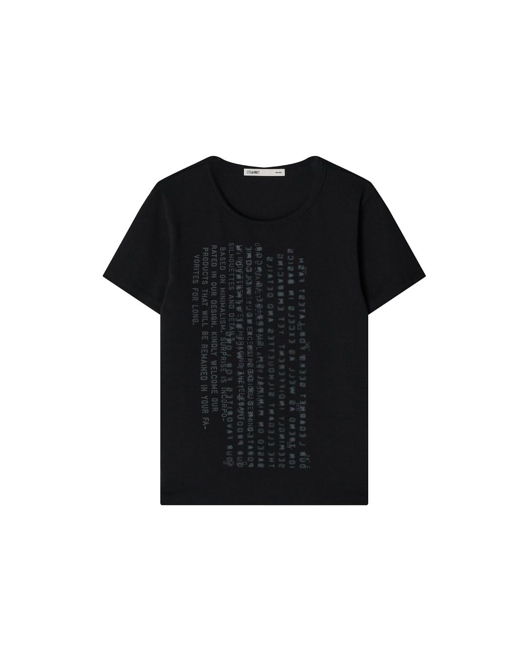 LEGARNET PRINTED T-SHIRT_BLACK