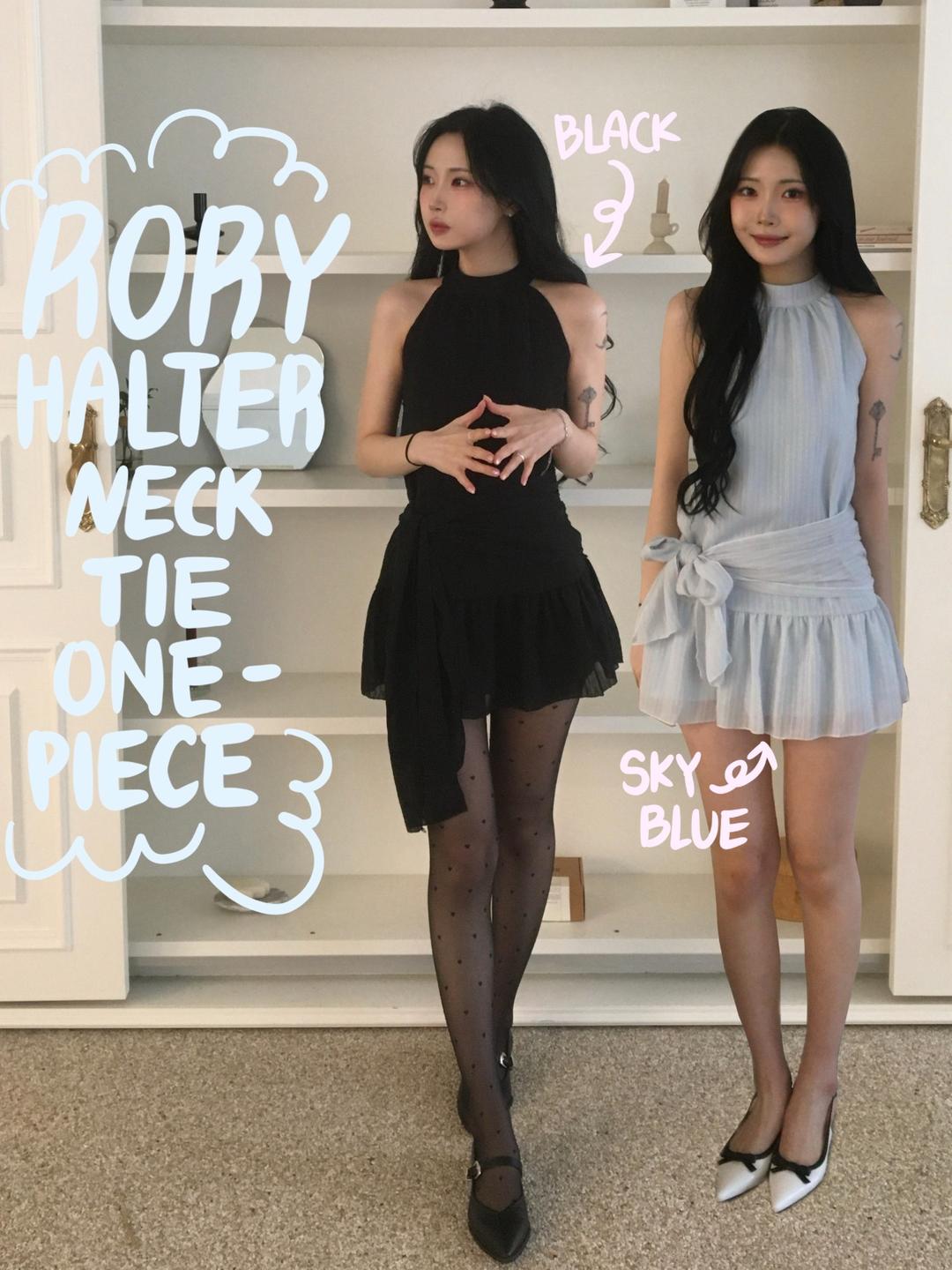 RORY HALTER NECK ONE PIECE *2color