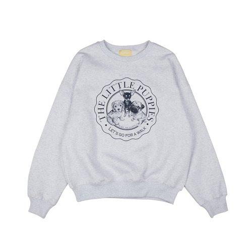 Puppy Sweatshirt [Light Grey]