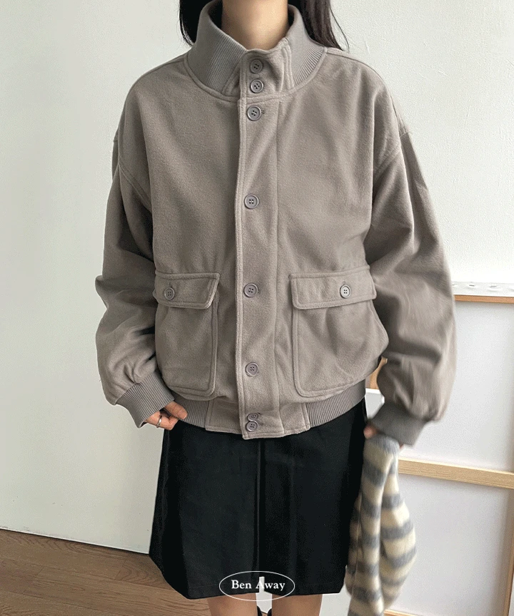 [BEST] 소프 빅포켓 하이넥 블루종 자켓 2C