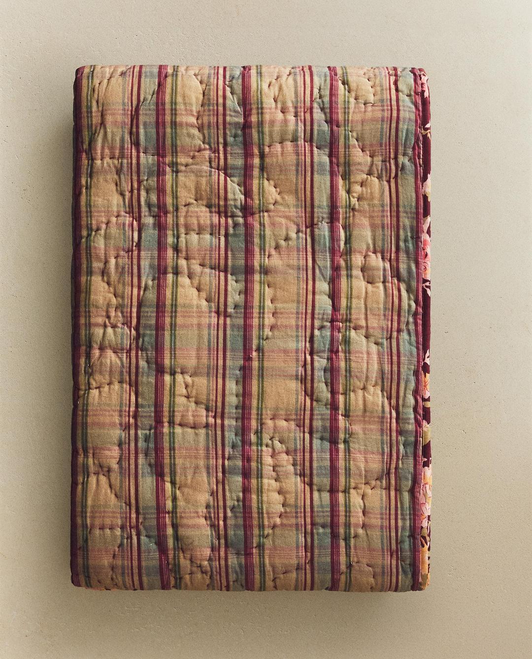 스트라이프 코튼 담요