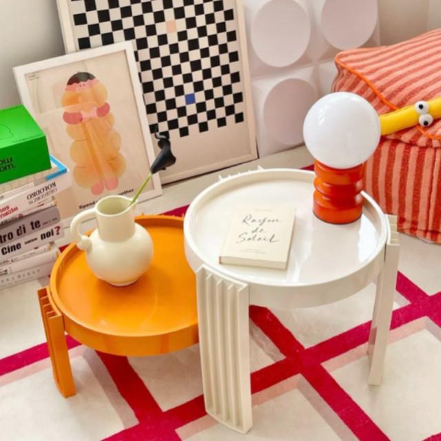 마지스 조콜롬보 까르텔 테이블 사이드테이블 라운드 소파 침대 테이블 협탁 이동식 수납함