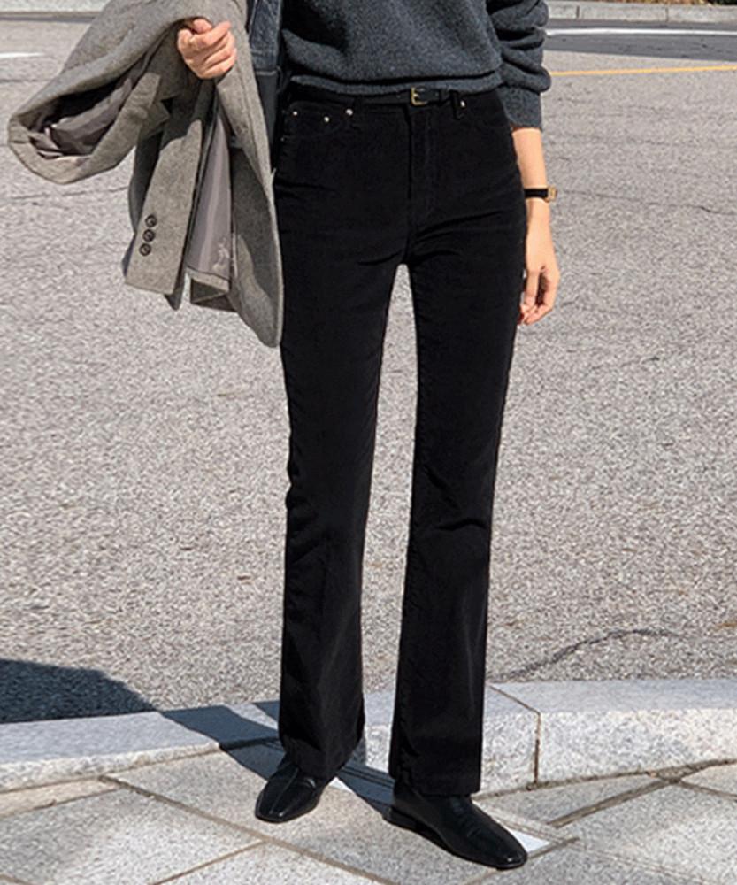 ✨기모안감✨[모이어티] mps626 너트 코듀로이 기모 슬림 롱 부츠컷 팬츠