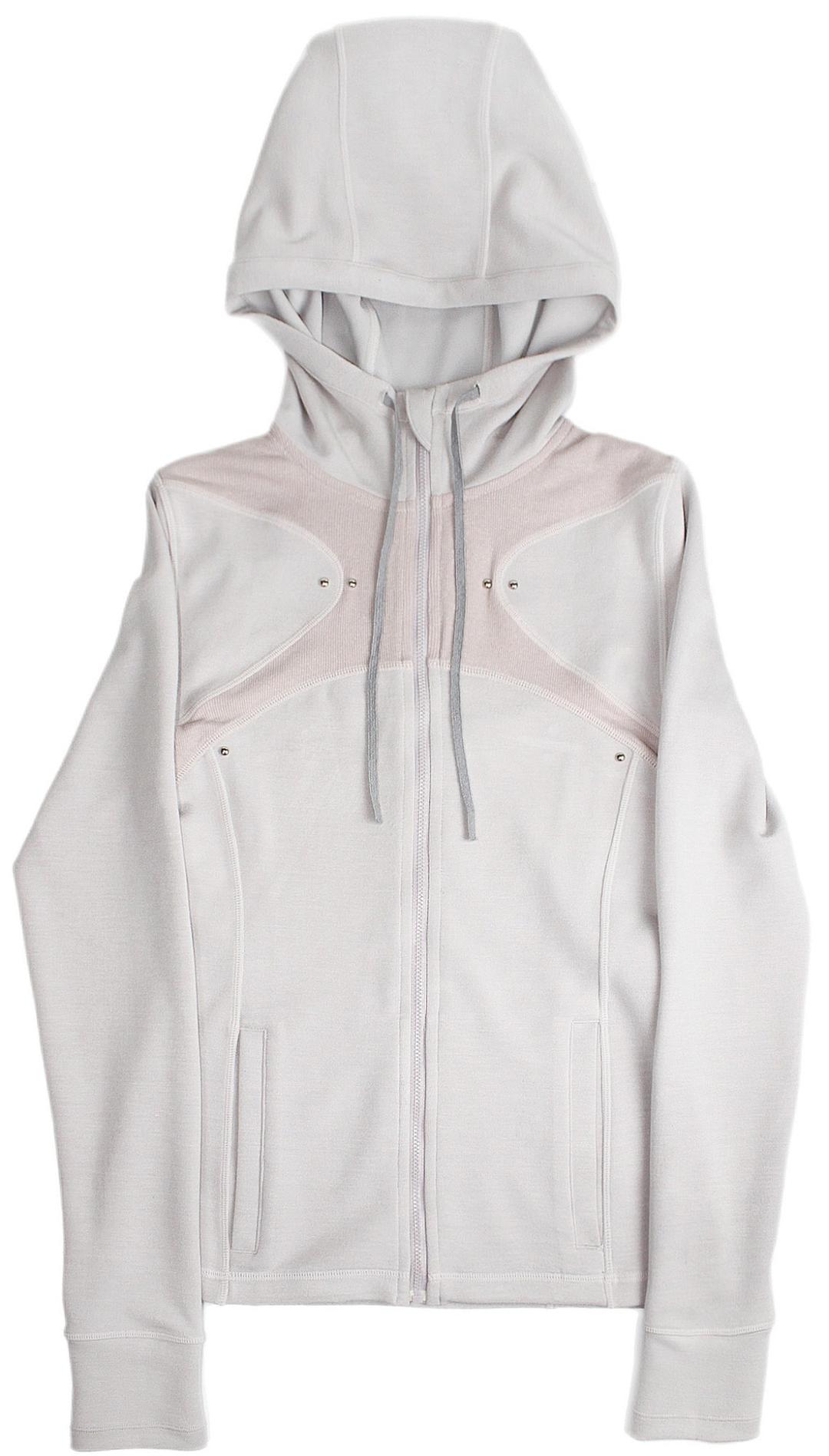 Piercing tumb hole hoodie jacket (Hushed violet)