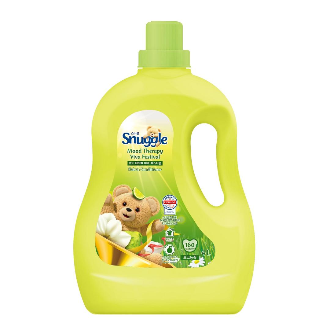 스너글 무드테라피 섬유유연제 비바 페스티벌 본품, 4L, 1개 - 액체섬유유연제 | 쿠팡