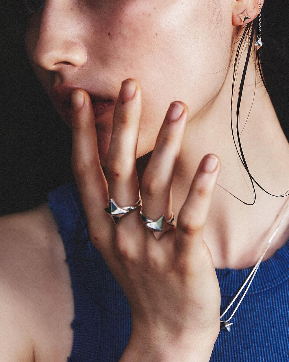 밤 물빛 은가비 반지 02/03