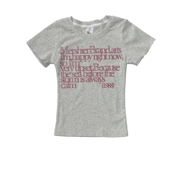 [ 빠른출발 / 예쁜핏감🍀 ] Art Letter Print Short Sleeved T