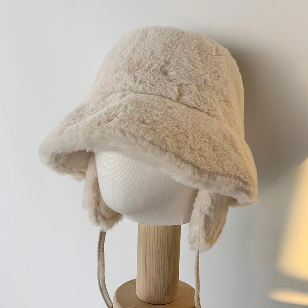 하나로 귀마개 버킷햇 밍크 퍼 귀도리 귀달이 털 모자 겨울 방한 군밤 벙거지 이어머프
