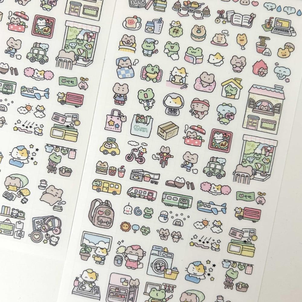 [데코보코] 투명 먼슬리 스티커