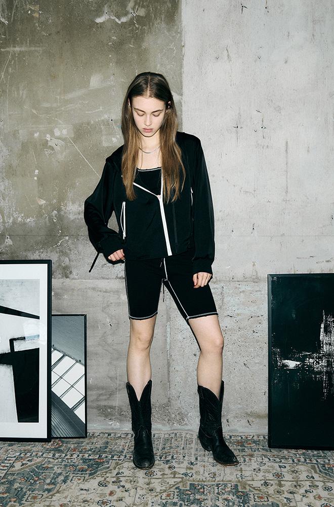 Grunge biker shorts_Black