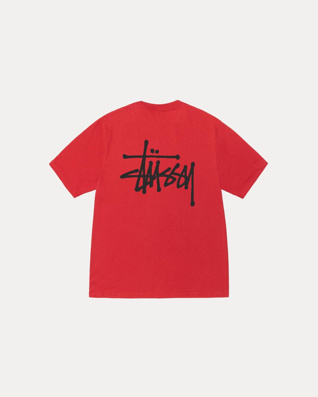BASIC STÜSSY TEE - Cayenne / M