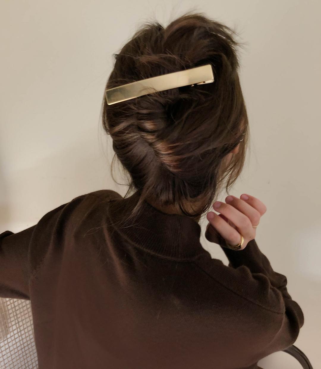 [베네노제작/무배] 올림머리 대형 스크레치 사각 집게핀