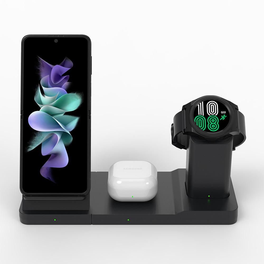 [워치충전기증정] 클레버타키온 고속 무선충전기 거치대형 CTW-G3 Care 스마트폰 버즈 갤럭시워치 동시충전