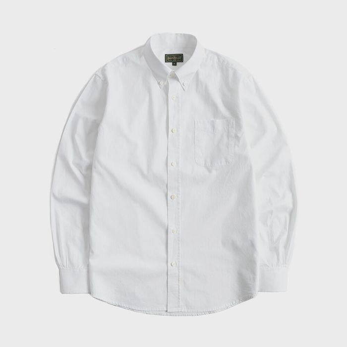 09 OXFORD BUTTON DOWN SHIRT (white)