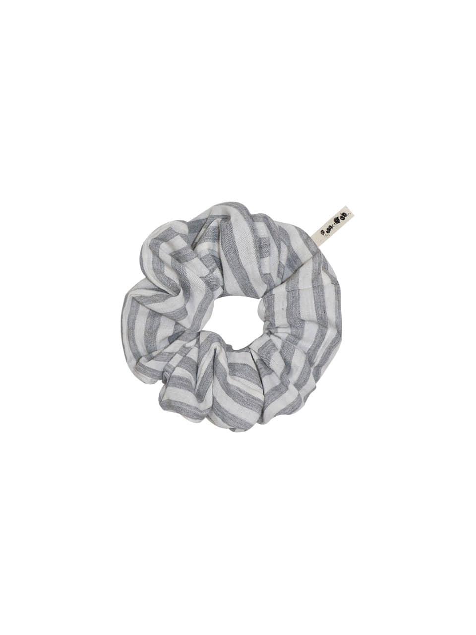 BUD SCRUNCHIE GRAYSH STRIPE