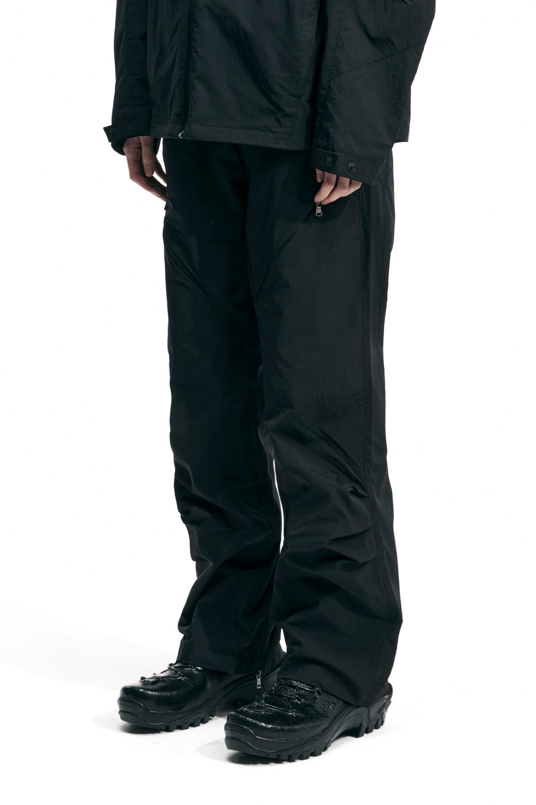 SPLIT ZIPPER PANTS (BLACK)