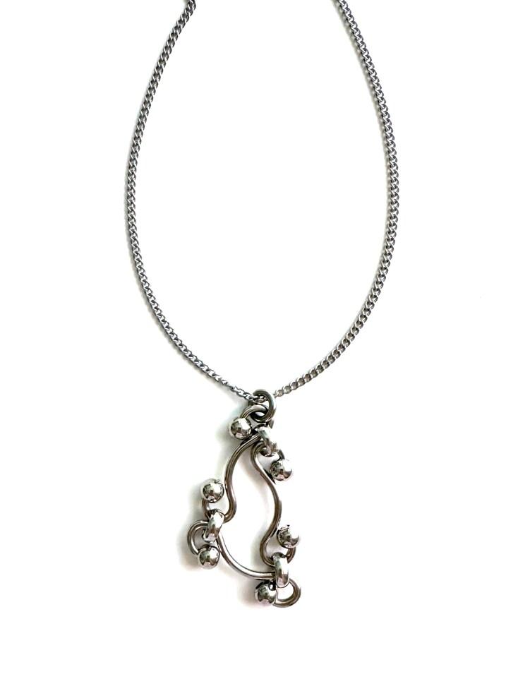 Adinkra Symbol Peace Making Chain Necklace (size: 2type)