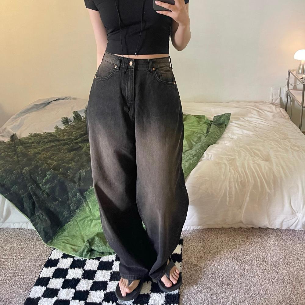 2700장돌파❤️‍🔥당일출고❤️‍🔥[인생워싱/핏보장] 브라우니블랙와이드데님